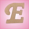 Cursive Letter E Cookie Cutter