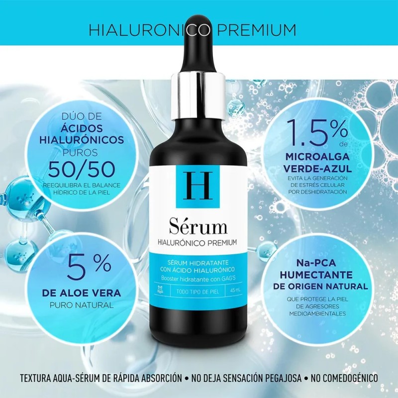 AspidPro Sérum Facial Ácido Hialurónico Hidratante Todo Tipo de Piel