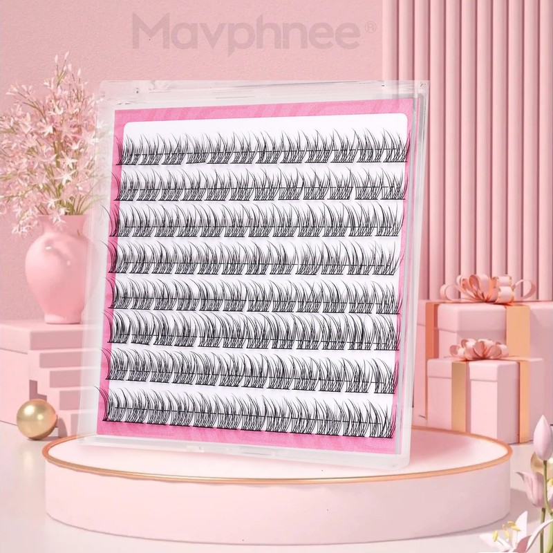 Natural Cluster Lashes Wispy CC Curl 9-11MM Mixed Lengths Eyelash
