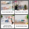 IRIS USA Pencil Case Plastic Pouch Box Storage Organizer for