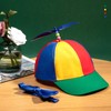 Propeller Top Cap Rainbow Detachable Hat Nerd Crazy Spinner Hat