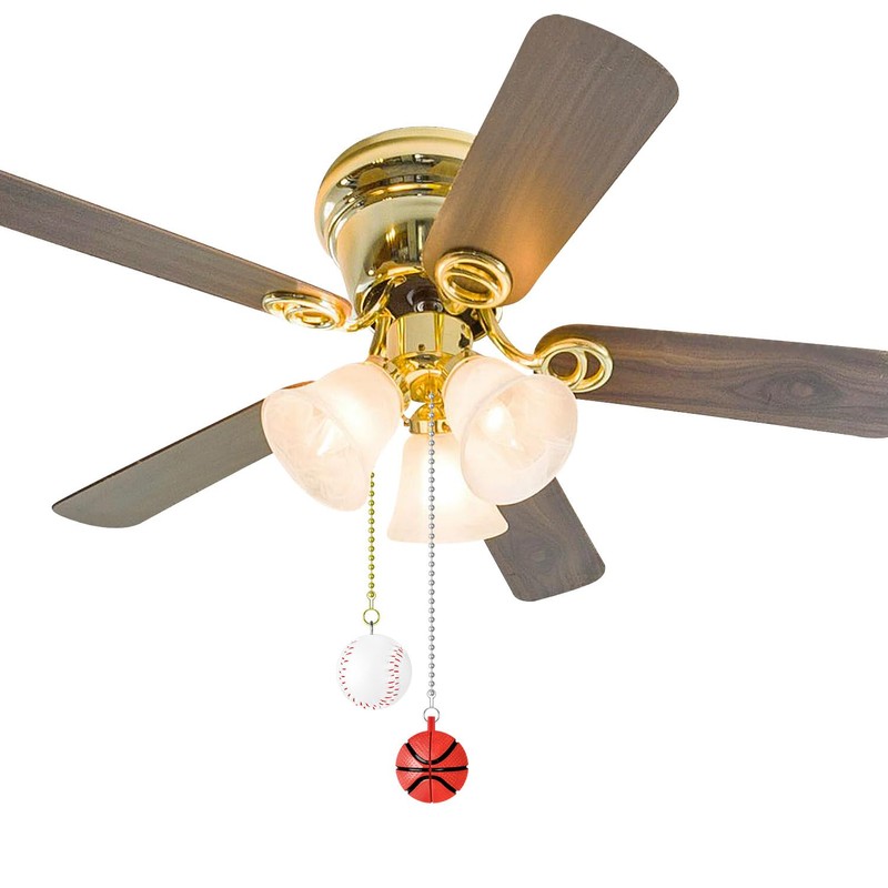 SHIFANQI Ceiling Fan Pull Chain, 2 Pack Basketball & Baseball