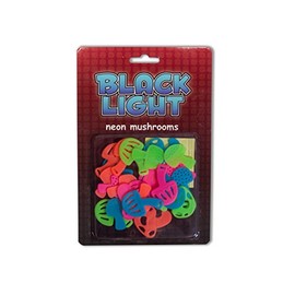 Blacklight Neon Mushroom Pieces- 24pc