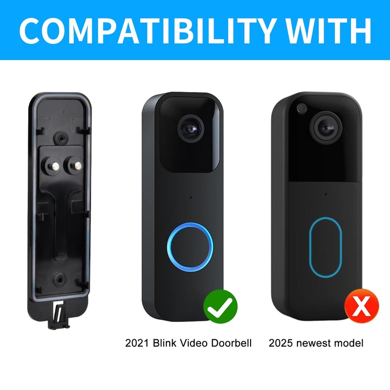 Blink Doorbell Backplate Replacement, Blink Doorbell Back Plate,Backplate Compatible with