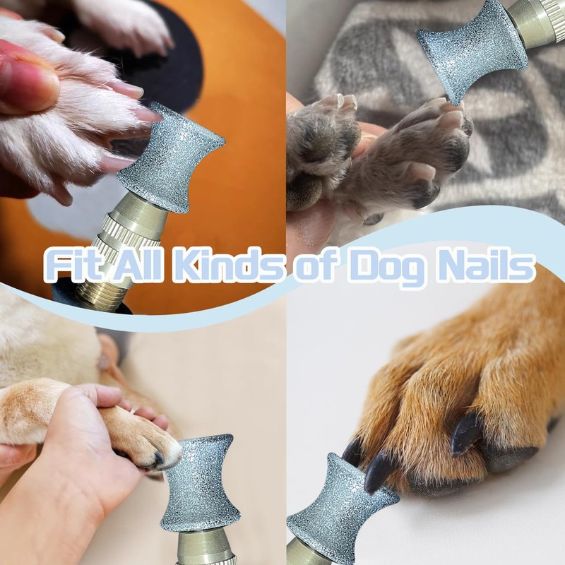 Diamond Rotary Nail Grinder Bits for Dog, 2PCS Diamond Dog