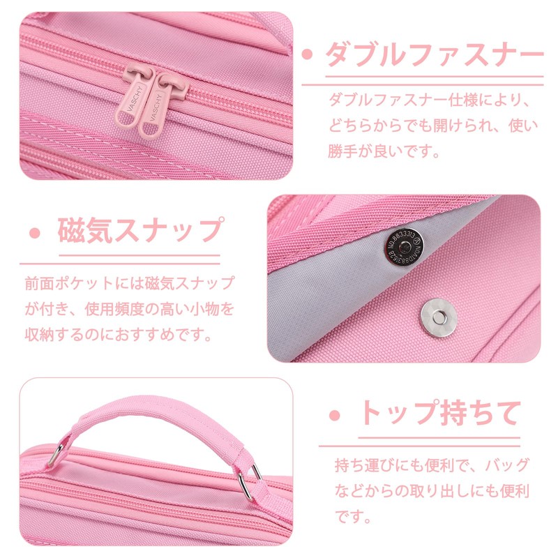 Vaschy Pencil Case, Large Capacity, Multi-functional, Two-story Pencil Case, Small