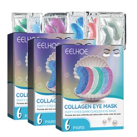 18 Paar Meeres Augenmaske, Augenpads,Eye Patches Mit Natürlichen Marine Kollagen Hyaluronsäure,Anti-Aging Augenpads, Faltenreduzierung