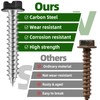 Mellewell #8 x 3/8" Self Tapping Gutter Screws, Black Painted