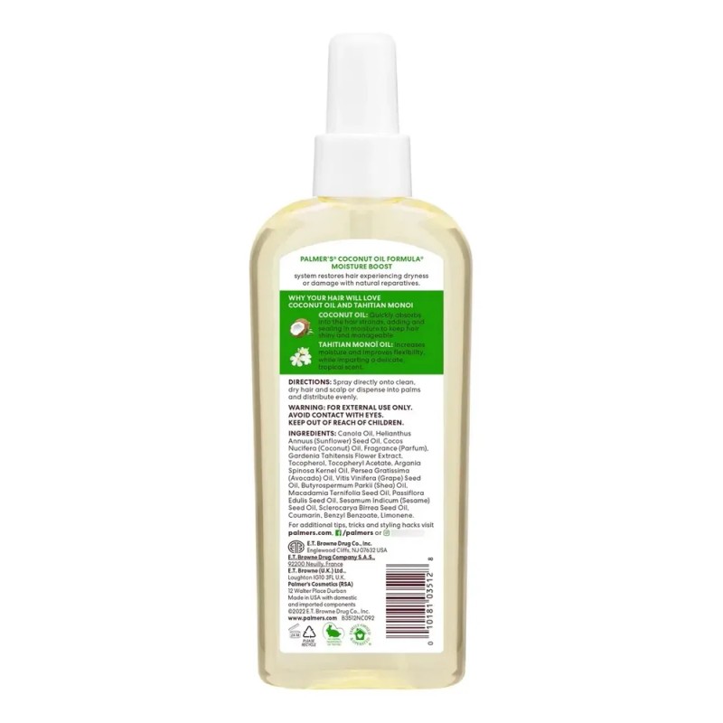 Aceite Capilar Palmer's Coconut Oil Moisture Boost, 5.1 Oz