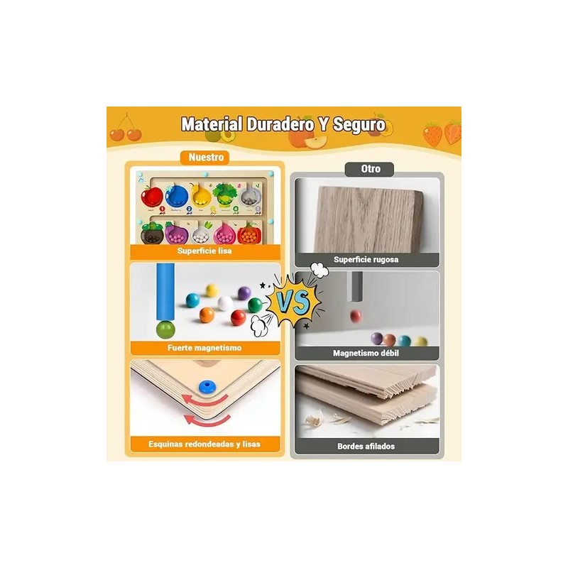 Laberinto Magnético Didáctico Para Niños Juegos Montessori