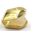 2Pcs Gold Plated Single Tooth Cap Hip Hop Teeth Plain