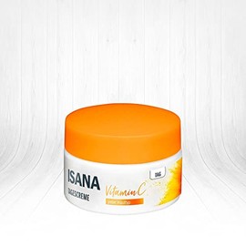 IISANA Vitamin C Tagescreme 50 ml für jeden Hauttyp, mit Hyaluron und Grapefruitextrakt, LSF 15