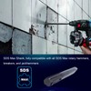 Phyxlyn 18-Inch SDS Max Point Chisel, Ideal for Concrete Demolition,
