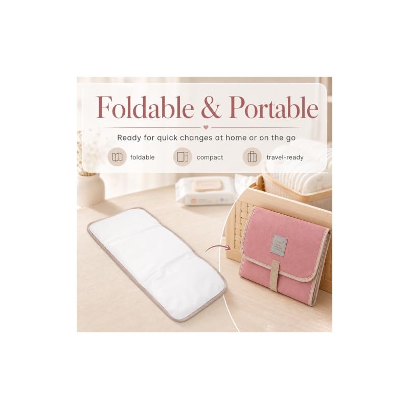 Portable Baby Changing Mat,Waterproof Foldable Baby Changing Pads