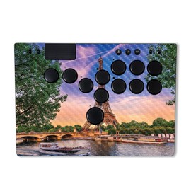 MightySkins Carbon Fiber Skin Compatible with Razer Kitsune - Eiffel Tower | Protective, Durable Textured Carbon Fiber Finish | Easy to Apply | Made in The USA