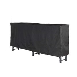 Shelter SLRCD-XL Deluxe Weather Protective Firewood Storage Log Rack Cover, Fits Shelter SLRXL Log Rack, Heavy-Duty Zippers for Easy Access w/Grommets for tie-Down, X-Large (100" x 21" x 38")