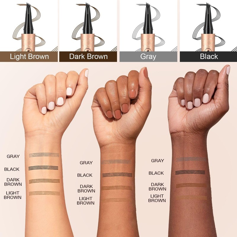 Eyebrow Pen 4-Fork Tip Lift & Snatch Brow Pencil Light