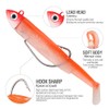 DONQL Rubber Fish with Jig Head Selectable 9 cm 25