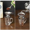 RealPero Pour Over Coffee Dripper, Reusable Paperless Coffee Filter,Professional Stainless