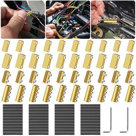EeeKitOnline 40x Electrical Wire Connector Nut Kit 6AWG 80A, 10AWG 20A, 10AWG 60A, 12AWG 10A
