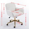 Warmiehomy Furry Cute Office Chair, Modern Swivel Desk Chair, Makeup