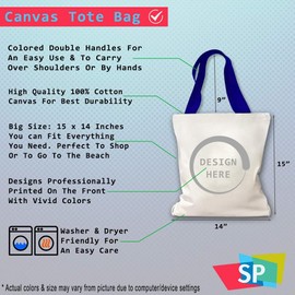 Style In Print Canvas Tote Reusable Shopping Bag Kiss Red Lipstick Holidays and Occasions Valentines Day Valentines Day Beach Bags for Women Royal Blue