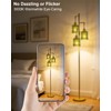 Lightdot 67" 3-Light Glass Floor Lamps for Living Room, Dimmable