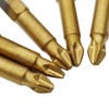 SUPERTOOL Impact Driver Bit Set 5PCS 1/4" Screwdriver Bits Magnetic