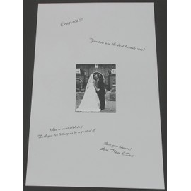24x36 White Signature and Autograph Picture Mat for 8x10 Picture. Weddings, Baby Showers, Reunions, Events