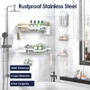 NESOMI Shower Caddy Adhesive Shower Organizer 7-Pack, Rustproof Stainless Steel