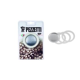 Pezzetti Steelexpress Replacement Parts Set 6 Cups (2 Seals + 1 Filter Insert)