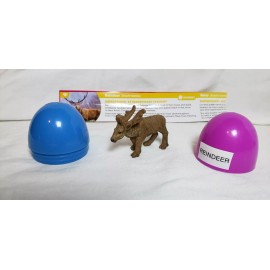 Yowie Reindeer Collectible Miniature Figurine Animal with Superpowers Collection