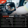 A-Premium Right Passenger Side Non-Heated Mirror Glass with Backing Plate