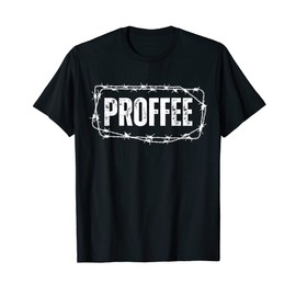 Grunge Vintage PROFFEE With Barbed wire frame T-Shirt