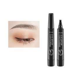 Liquid Eyebrow Pen - Upgrade Eyebrow Pencil TattooPen, Eyebrow Makeu, Long Lasting, Waterproof and Smudge-proof (Black#5)