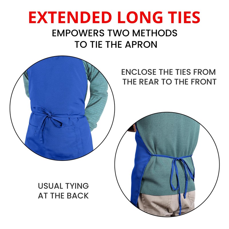 Utopia Kitchen 10 Pack Bib Apron, Unisex Adjustable Aprons with