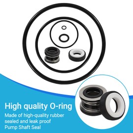 O-Ring Repair Rebuild Kit 79 Fit for StaRite Max-E-Pro Pool Pump – Complete 6-in-1 Seal Kit Includes Lid, Clamp, Diffuser, Plug, Screw O-Rings & PS-201 Shaft Seal