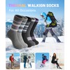 SIMIYA 5 Pairs Winter Socks Women Warm Merino Wool Sock