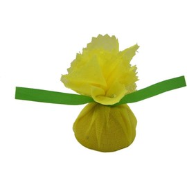 Regency Wraps Lemon Wraps Lemon Covers, Yellow with Green Ribbon, 25 Count Wedge Bags, For Seed-Free Squeezing Over Seafood, Works for Lemon Halves or Wedges