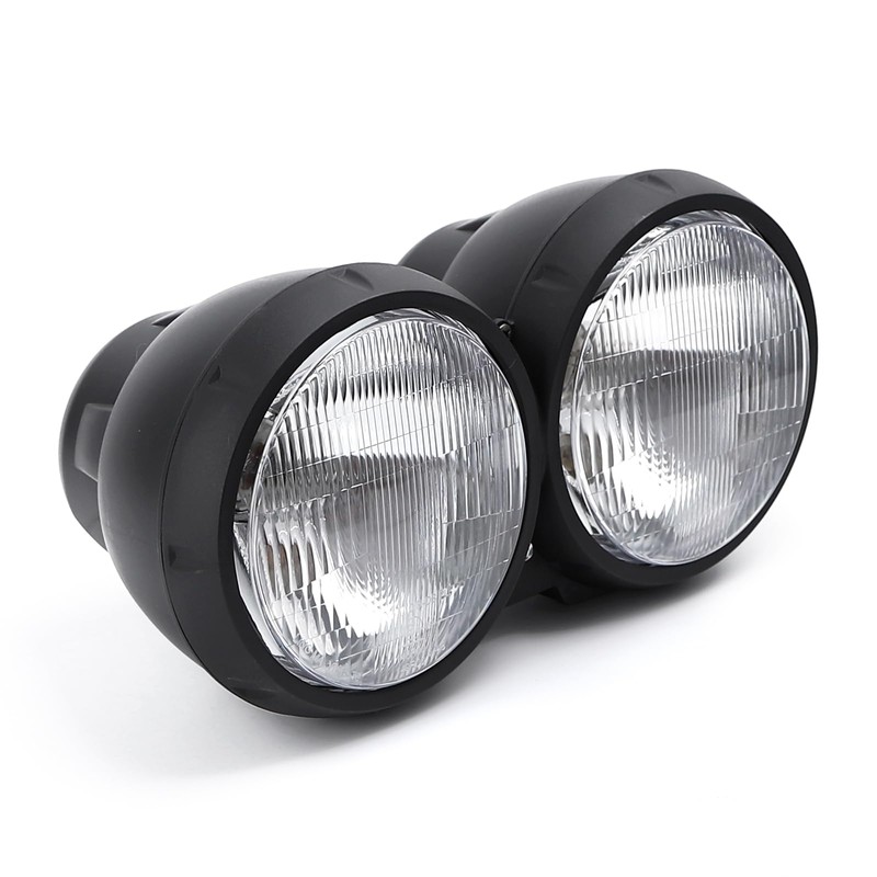 mokuo Motorcycle Head Light Assembly 12V 35W Halogen Lamp Made