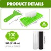 100 Pack Lip Balm Tubes with Filling Tray,Spatula & Stickers
