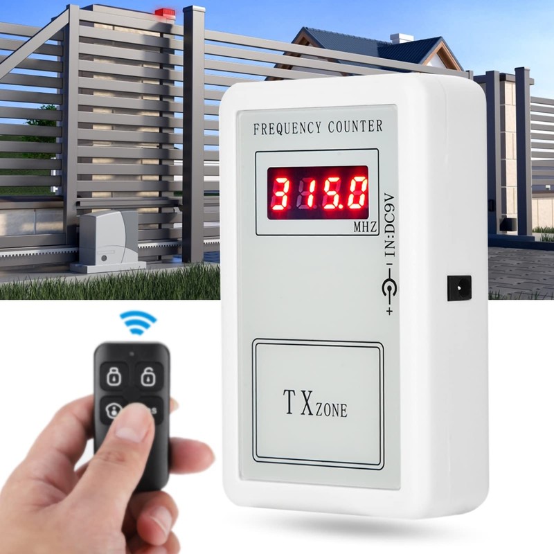 MUNEFE Handheld Digital Frequency Meter Counter, 250 to 450 MHZ
