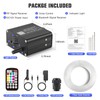 SUNKENET 16W Twinkle Starlight Headliner Kit, 150pcs*0.03in*6.5ft Fiber Optic Strands