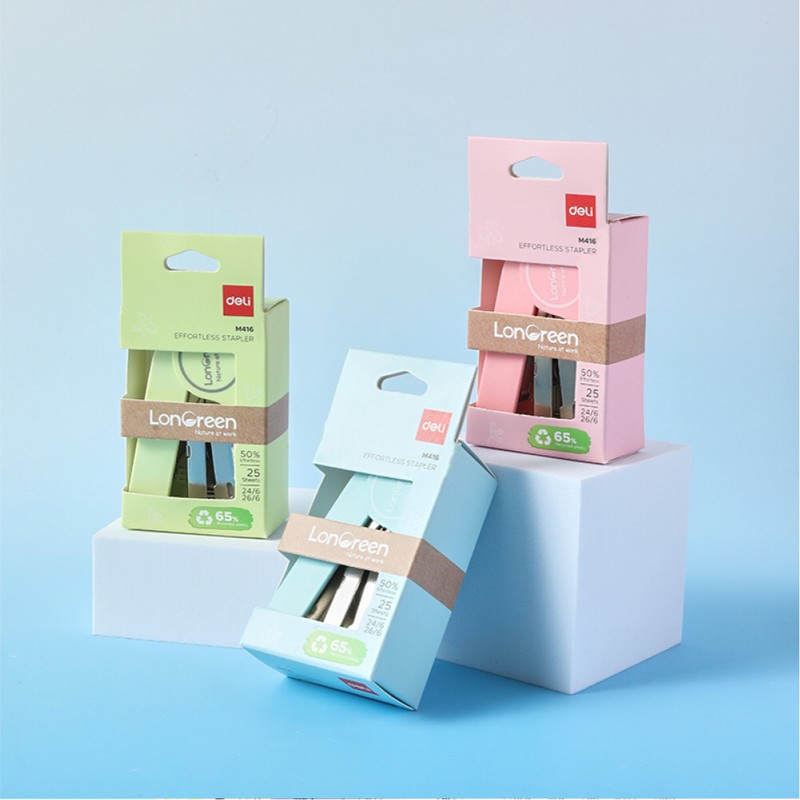 Delhi Recycle Lone Green Deli No. 33 Mini Stapler Green