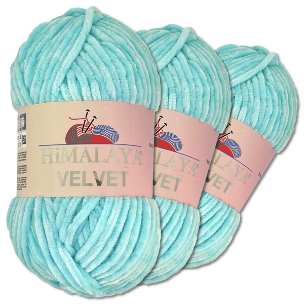 Wohnkult Himalaya 3 x 100 g Velvet Dolphin Wool 40