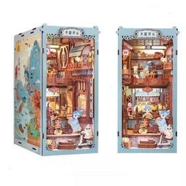 Wizardi Book Nook Wizardi Miniature - Azure Phoenix Lodge Roombox Kit