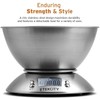 Etekcity Electronic Kitchen Scales with Stainless Steel Mixing Bowl, Timer