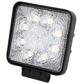 Qtqgoitem Black Square 24W White 8 LED Flood Beam Work Light Driving Lamp (Model: 1f0 01f 0bc 5c4 47d)