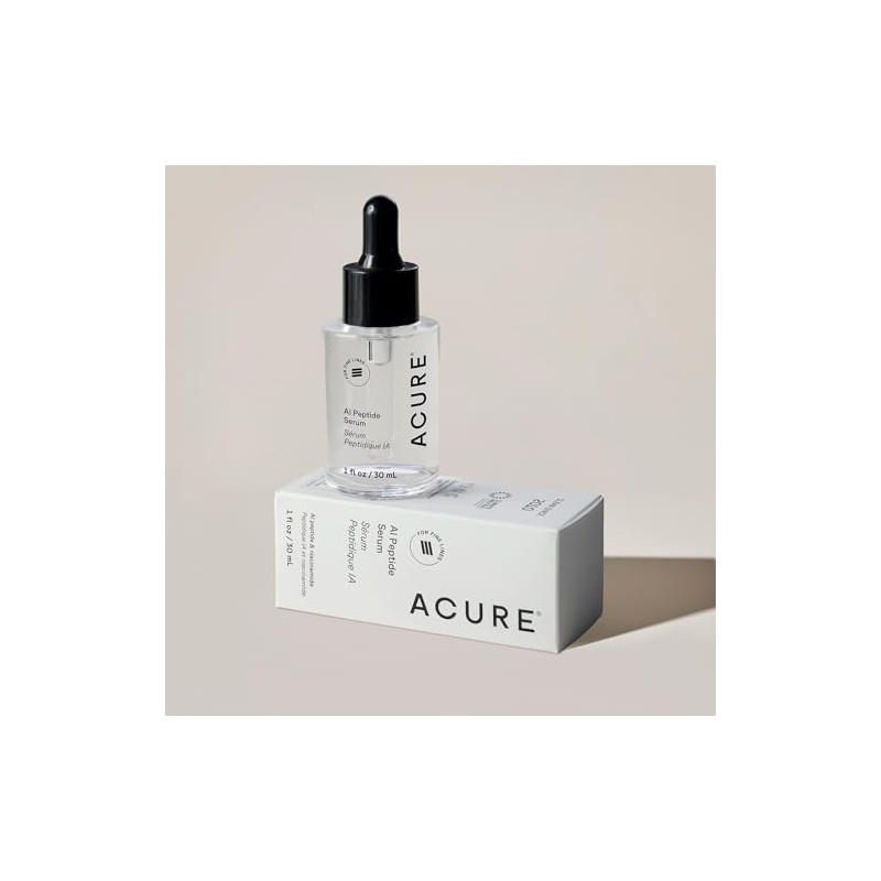 Acure AI Peptide Serum Facial Antiedad con Niacinamida, Srum Hidratante
