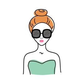 CafePress Fashion Woman Sketch Memory Keepsake Jewelry Box, 5"x5"x3.75"